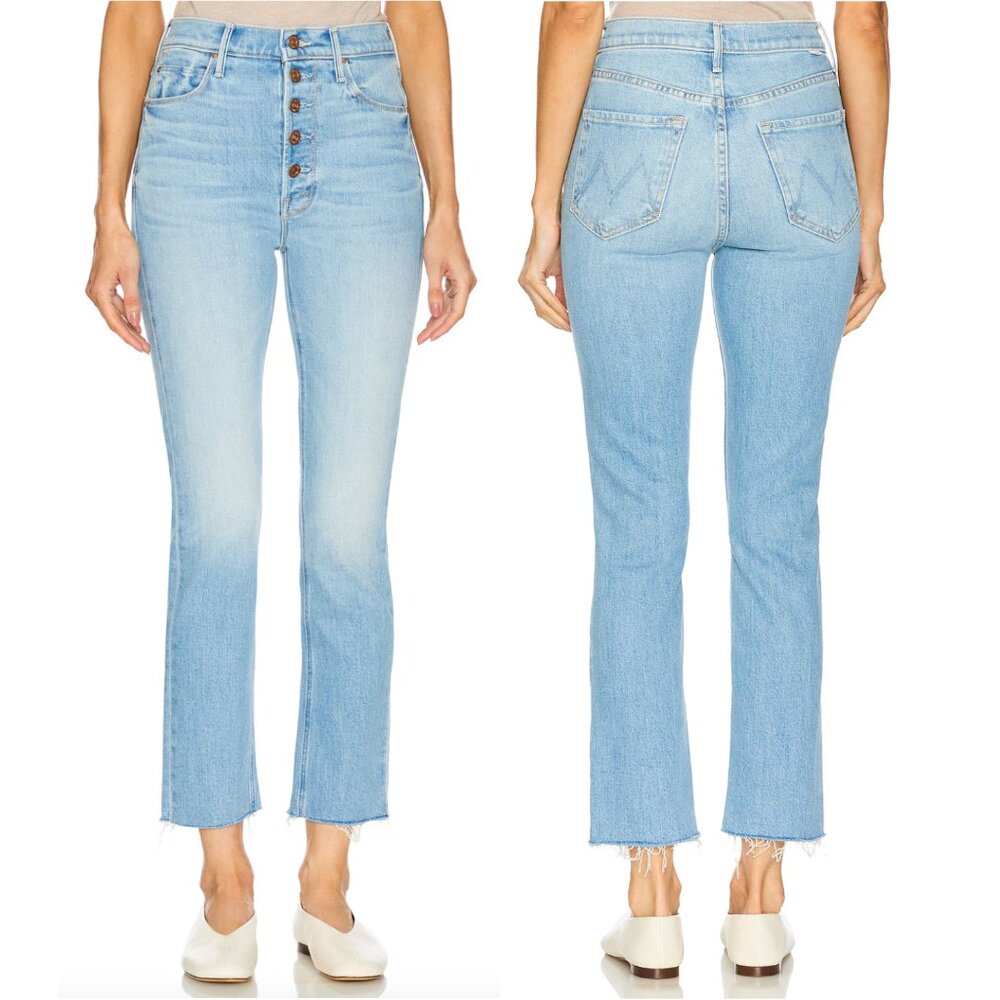 MOTHER The Pixie Dazzler Ankle Fray Jeans Size 29 NWT